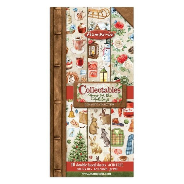 Collectables 10 feuilles 15x30,5 (6”x12”) - Maison romantique pour les fêtes
