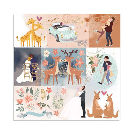 Paperpad Love Story Enkelzijdig - 30,5x30,5 cm - 22 vellen