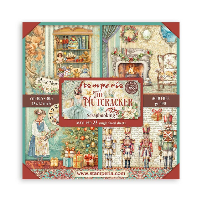 Bloc de papiers The Nutcracker recto - 30,5x30,5 cm - 22 feuilles