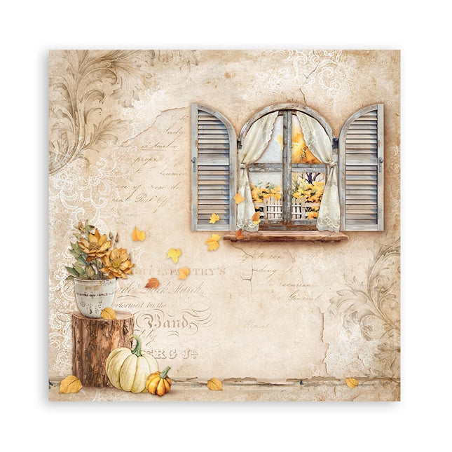 bloc de papiers Golden Harmony recto - 30,5x30,5 cm - 22 feuilles