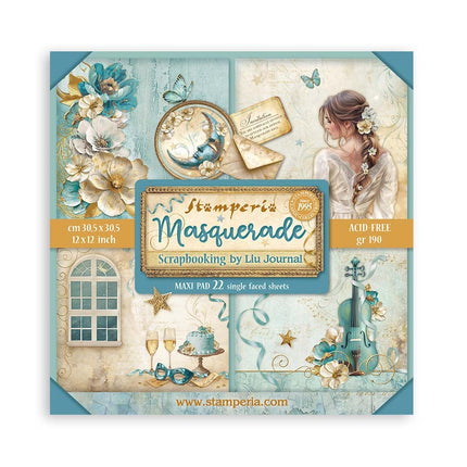 Paperpad Masquerade Enkelzijdig - 30,5x30,5 cm - 22 vellen