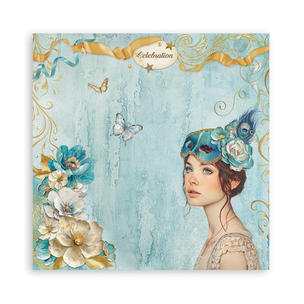 Paperpad Masquerade Enkelzijdig - 30,5x30,5 cm - 22 vellen