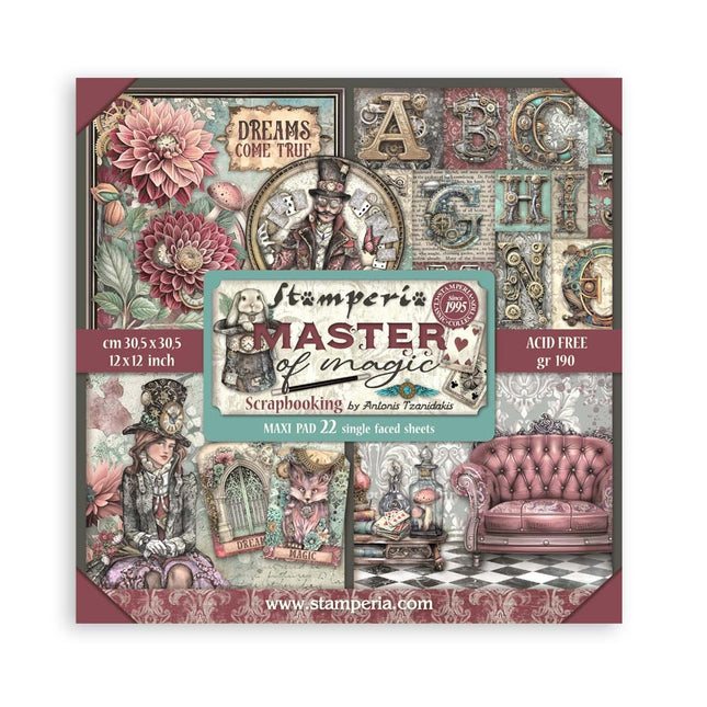 Bloc de papiers Master of Magic simple face - 30,5x30,5 cm - 22 feuilles
