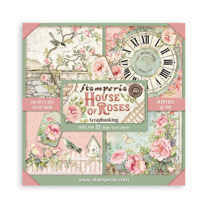 Paperpad House of Roses Enkelzijdig - 30,5x30,5 cm - 22 vellen