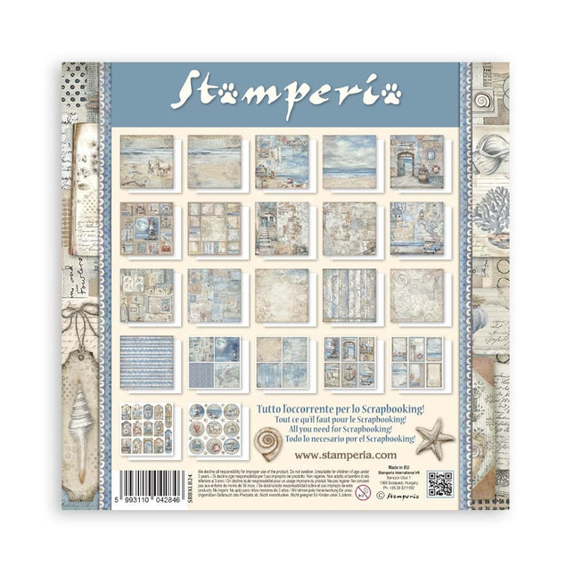 Bloc de papiers Silent Sea recto - 30,5x30,5 cm - 22 feuilles
