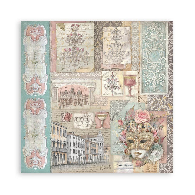 Paperpad Venice City of Art Enkelzijdig - 30,5x30,5 cm - 22 vellen