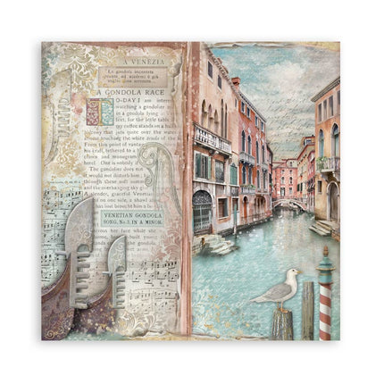 Paperpad Venice City of Art Enkelzijdig - 30,5x30,5 cm - 22 vellen