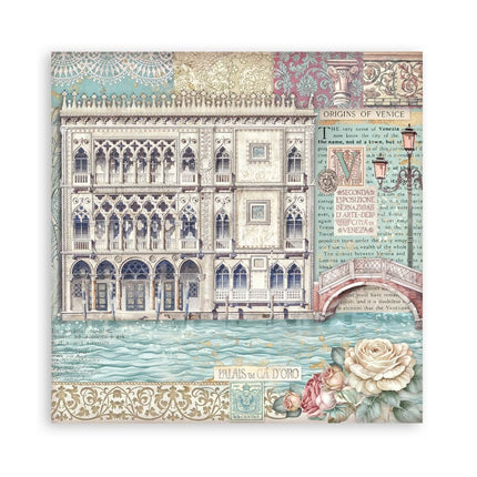 Paperpad Venice City of Art Enkelzijdig - 30,5x30,5 cm - 22 vellen