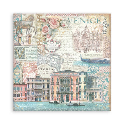 Paperpad Venice City of Art Enkelzijdig - 30,5x30,5 cm - 22 vellen