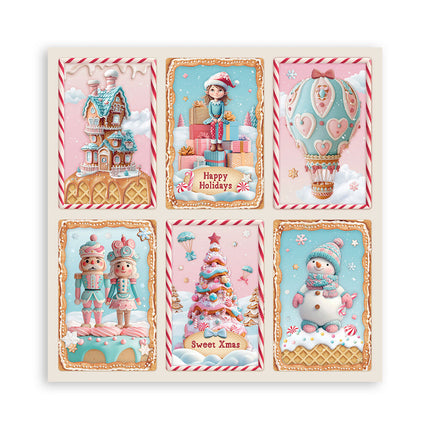 Paperpad Candy Christmas Enkelzijdig - 30,5x30,5 cm - 22 vellen