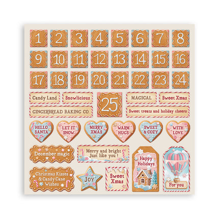 Paperpad Candy Christmas Enkelzijdig - 30,5x30,5 cm - 22 vellen