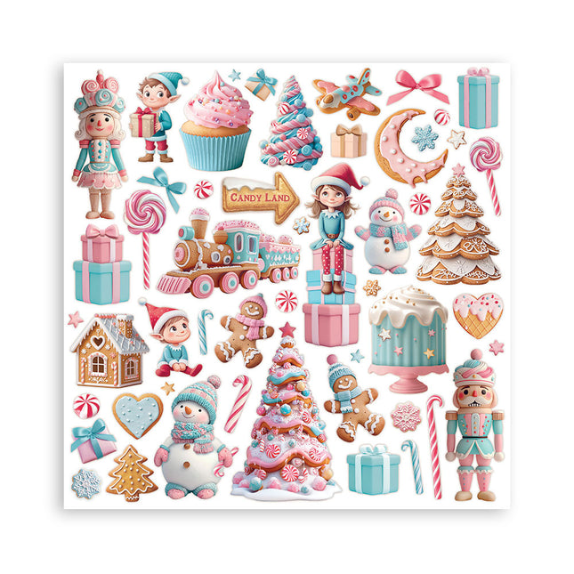 Paperpad Candy Christmas Enkelzijdig - 30,5x30,5 cm - 22 vellen