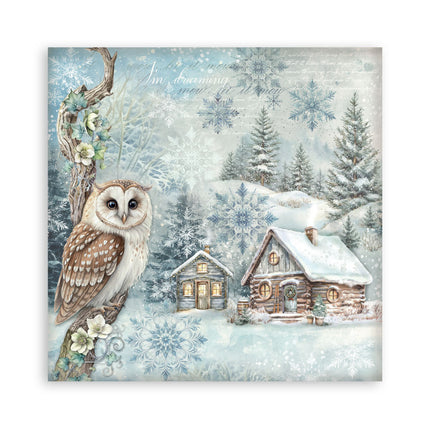 Bloc de papiers The Owl's House recto seul - 30,5x30,5 cm - 22 feuilles