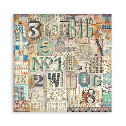 Paperpad Furry Friends Enkelzijdig - 30,5x30,5 cm - 22 vellen