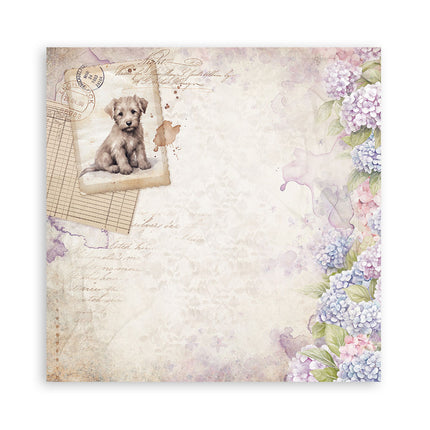 Bloc de papiers Quiet Days recto seul - 30,5x30,5 cm - 22 feuilles