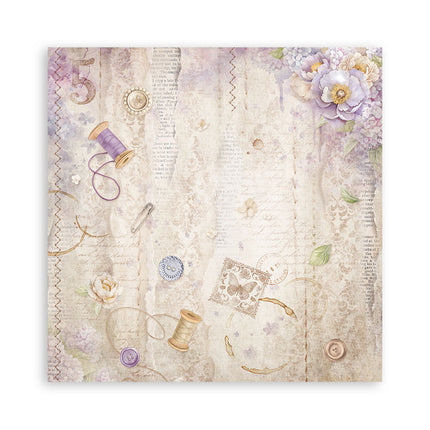 Bloc de papiers Quiet Days recto seul - 30,5x30,5 cm - 22 feuilles
