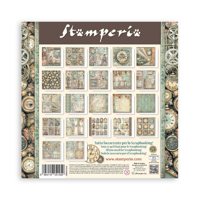 Bloc de papier imprimé pour scrapbooking et loisirs créatifs, 22 feuilles, 30,5x30,5 cm (12"x12"), recto simple - Gardens of Time