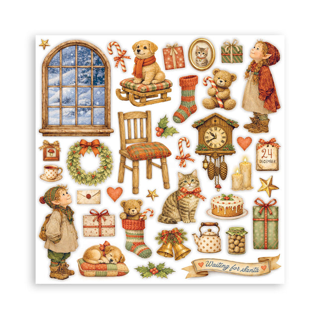 Bloc de papier imprimé pour scrapbooking et loisirs créatifs, 22 feuilles, cm 30,5x30,5 (12"x12"), recto simple - Silent Night