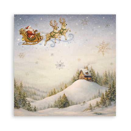 Scrapbooking Printed Pad for Art and Craft 22 sheets cm 30,5x30,5 (12"x12") Single face - Silent Night