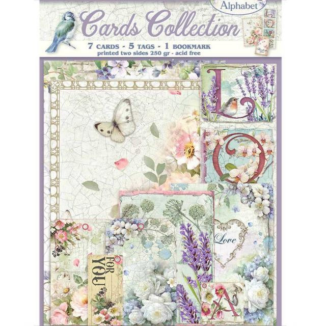 Collection de cartes - Alphabet floral