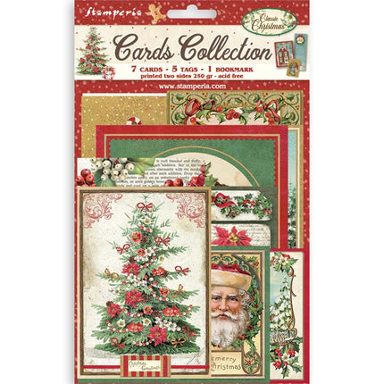 Collection de cartes artistiques imprimées - Noël classique