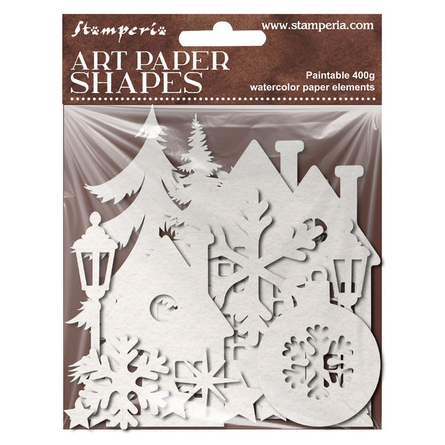 Formes en papier artistique découpées au laser - Noël