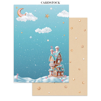 Autocollants, découpes et fonds pour junk journal - Candy Christmas