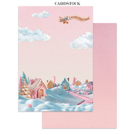 Autocollants, découpes et fonds pour junk journal - Candy Christmas