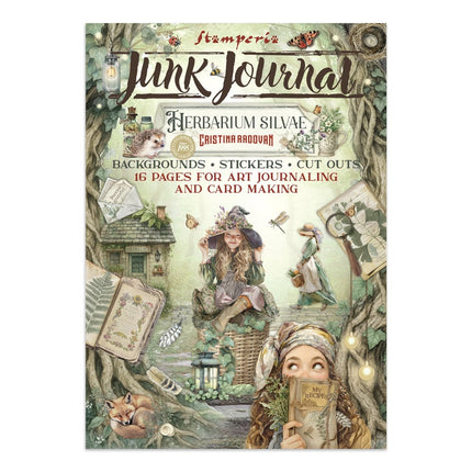 Junk journal stickers, cut-outs, backgrounds - Herbarium Silvae