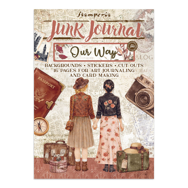 Printed Art Junk journal: stickers, cut-outs, backgrounds for Art and Craft - Our Way