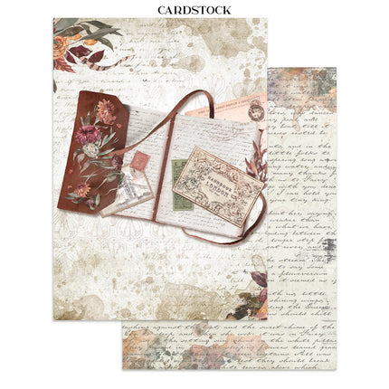 Junk journal artistique imprimé : autocollants, découpages, fonds pour les arts et loisirs créatifs - À notre façon
