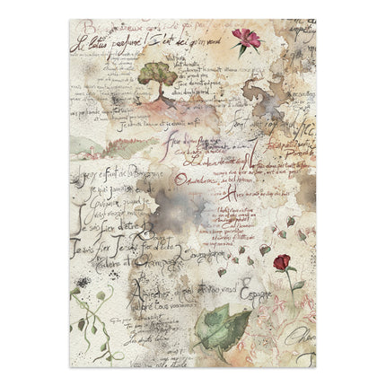 Junk journal artistique imprimé : autocollants, découpages, arrière-plans pour l’art et les loisirs créatifs - Flowers and Poems