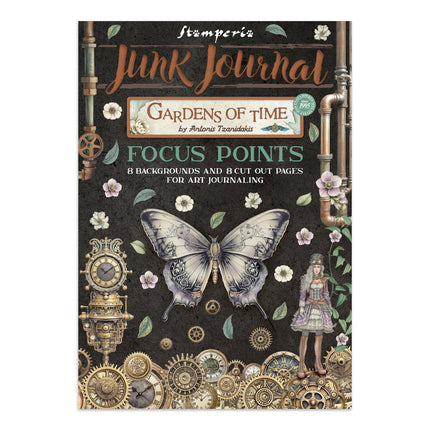 Points d’intérêt pour junk journal en art imprimé pour les loisirs créatifs A5 - Jardins du Temps