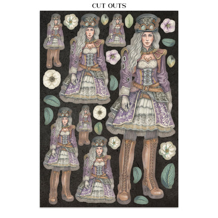 Points d’intérêt pour junk journal en art imprimé pour les loisirs créatifs A5 - Jardins du Temps