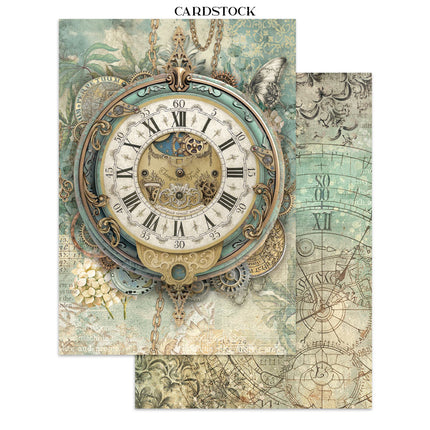 Points d’intérêt pour junk journal en art imprimé pour les loisirs créatifs A5 - Jardins du Temps