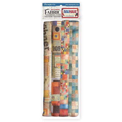 Lot de 4 feuilles de tissu cm 30x30 - Bauhaus