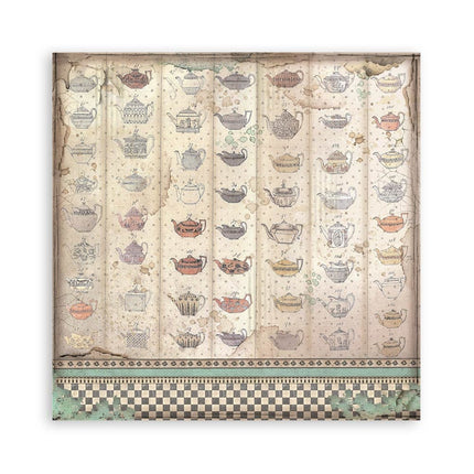 Lot de 4 feuilles de tissu cm 30x30 - Alice Forever