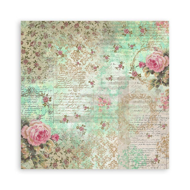Lot de 4 feuilles de tissu cm 30x30 - Precious
