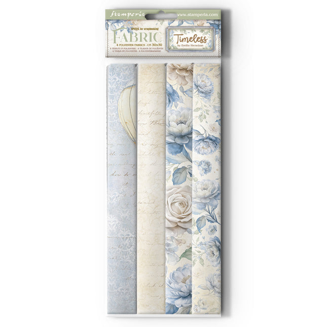 Lot de 4 feuilles de tissu cm 30x30 - Timeless