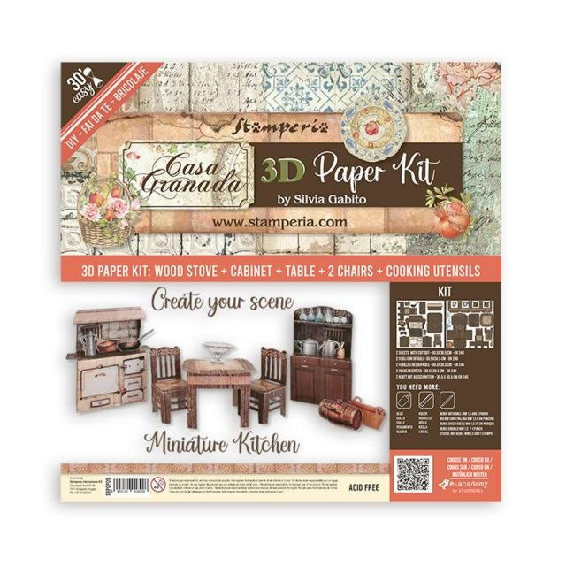 Kit papier 3D - Casa Granada
