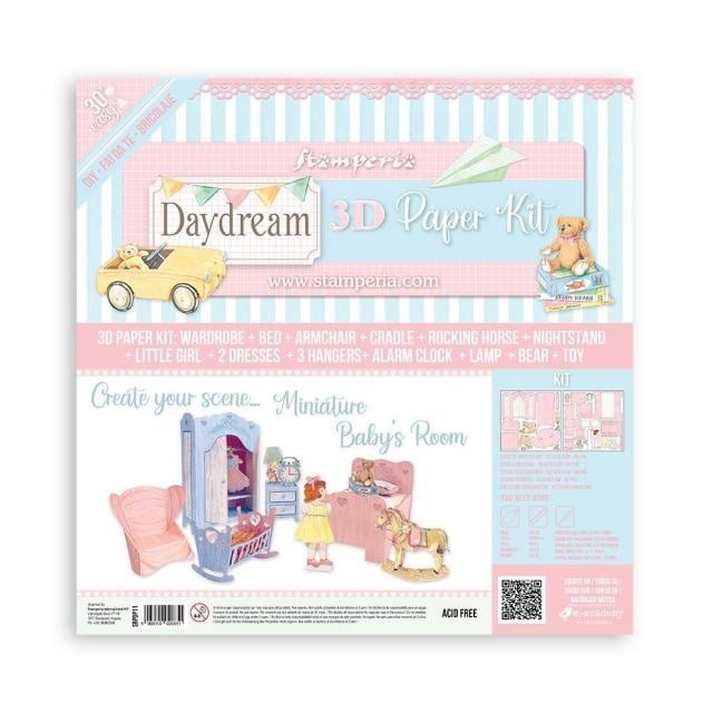 Kit papier 3D - Chambre de bébé DayDream