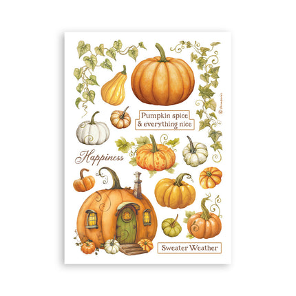 Bloc de washi, 8 feuilles A5 - Whispering woods