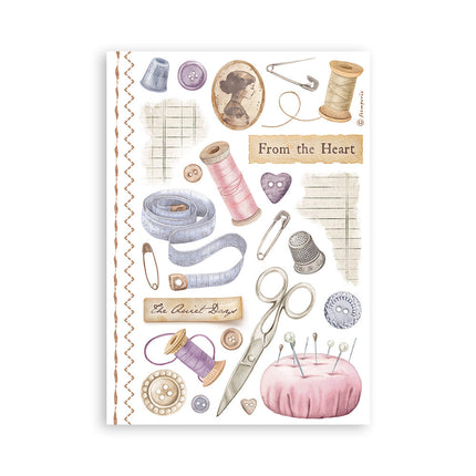 Washi pad 8 sheets A5 - Quiet Days