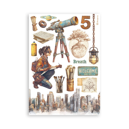 Bloc de washi, 8 feuilles A5 - A new Beginning