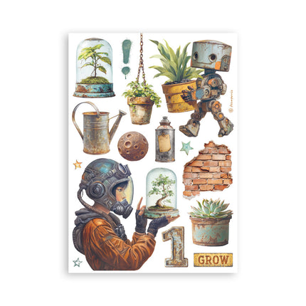 Bloc de washi, 8 feuilles A5 - A new Beginning