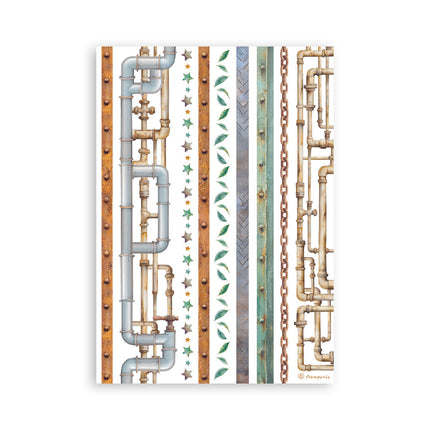 Bloc de washi, 8 feuilles A5 - A new Beginning