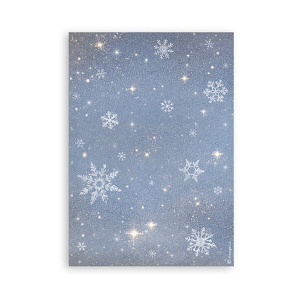 Bloc de washi imprimé pour loisirs créatifs, A5, 8 feuilles - Silent Night