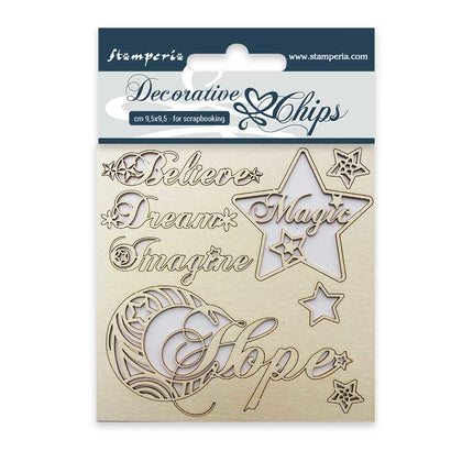 Chips décoratifs cm. 9,5x9,5 Espoir