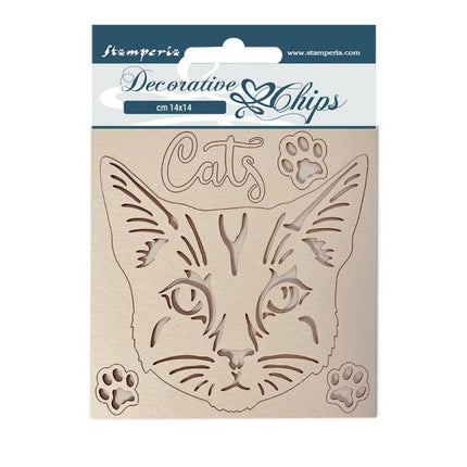 Éléments décoratifs cm 14x14 - Chat de Provence