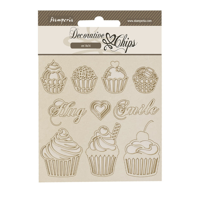 Motifs décoratifs cm 14x14 - Coffee and Chocolate douce